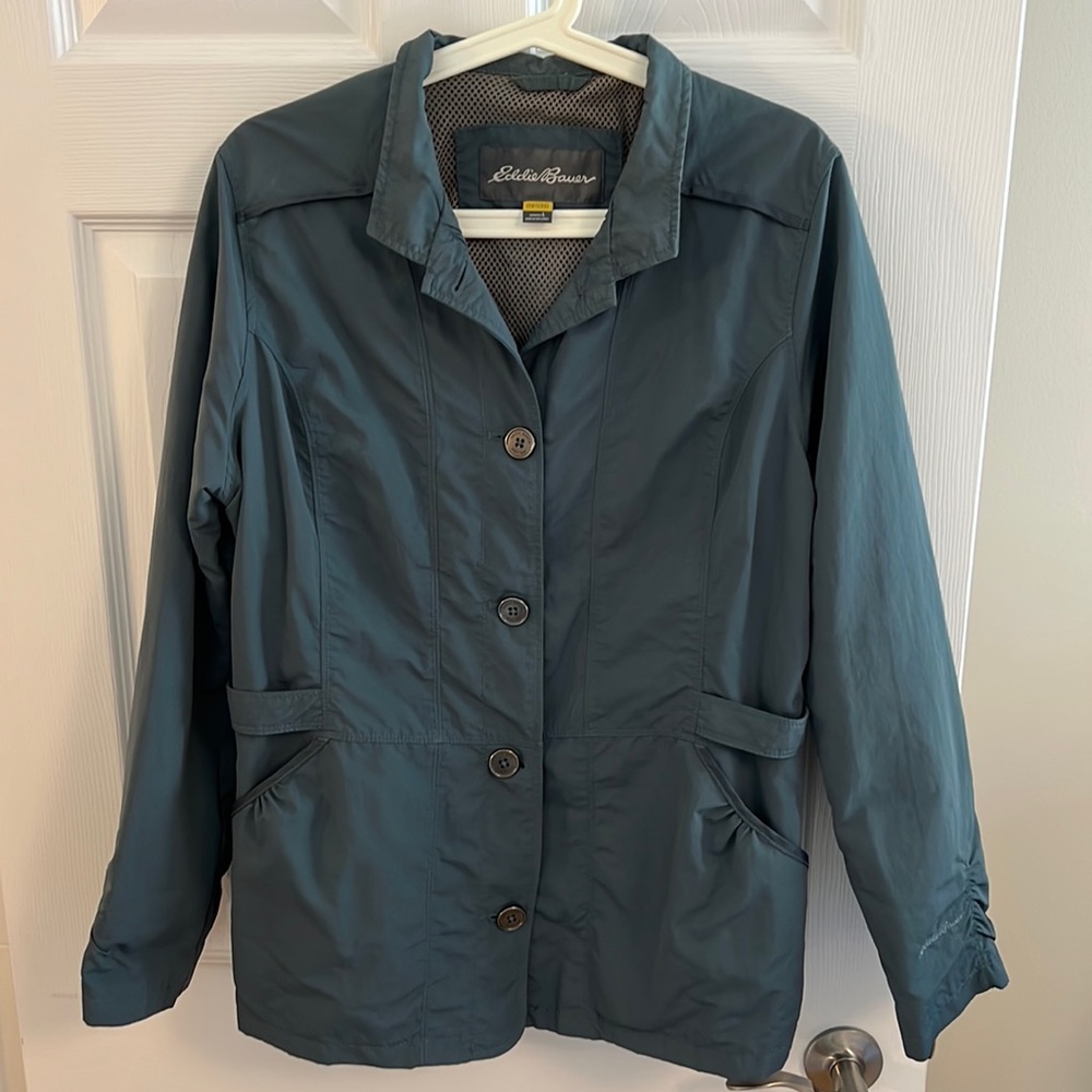 Eddie Bauer Button Up Windbreaker